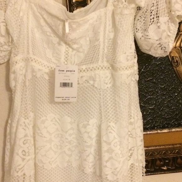 Free People Lace A-Line Dress - Picture 7 of 8